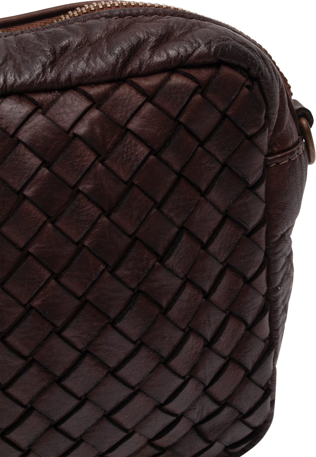 DreiMaster Vintage Damen-Umhängetasche aus Leder