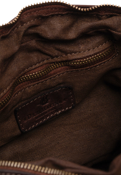DreiMaster Vintage Damen-Umhängetasche aus Leder