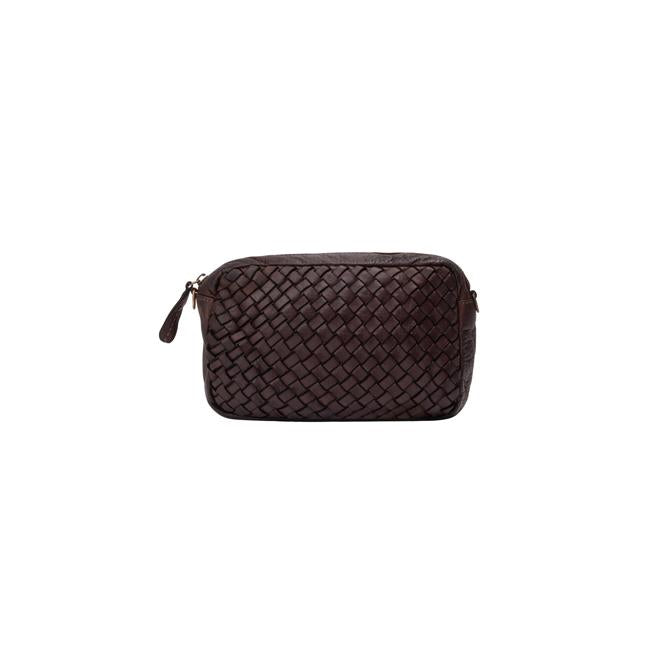 DreiMaster Vintage Damen-Umhängetasche aus Leder