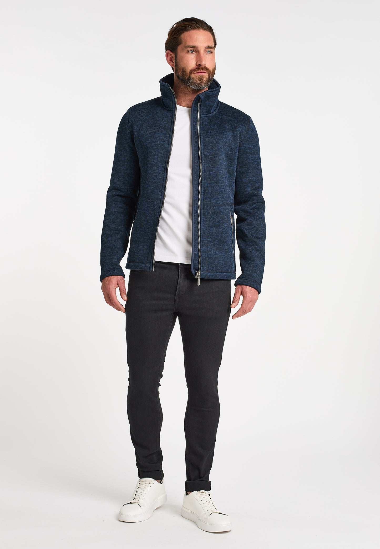 ICEBOUND Herren Strickfleecejacke