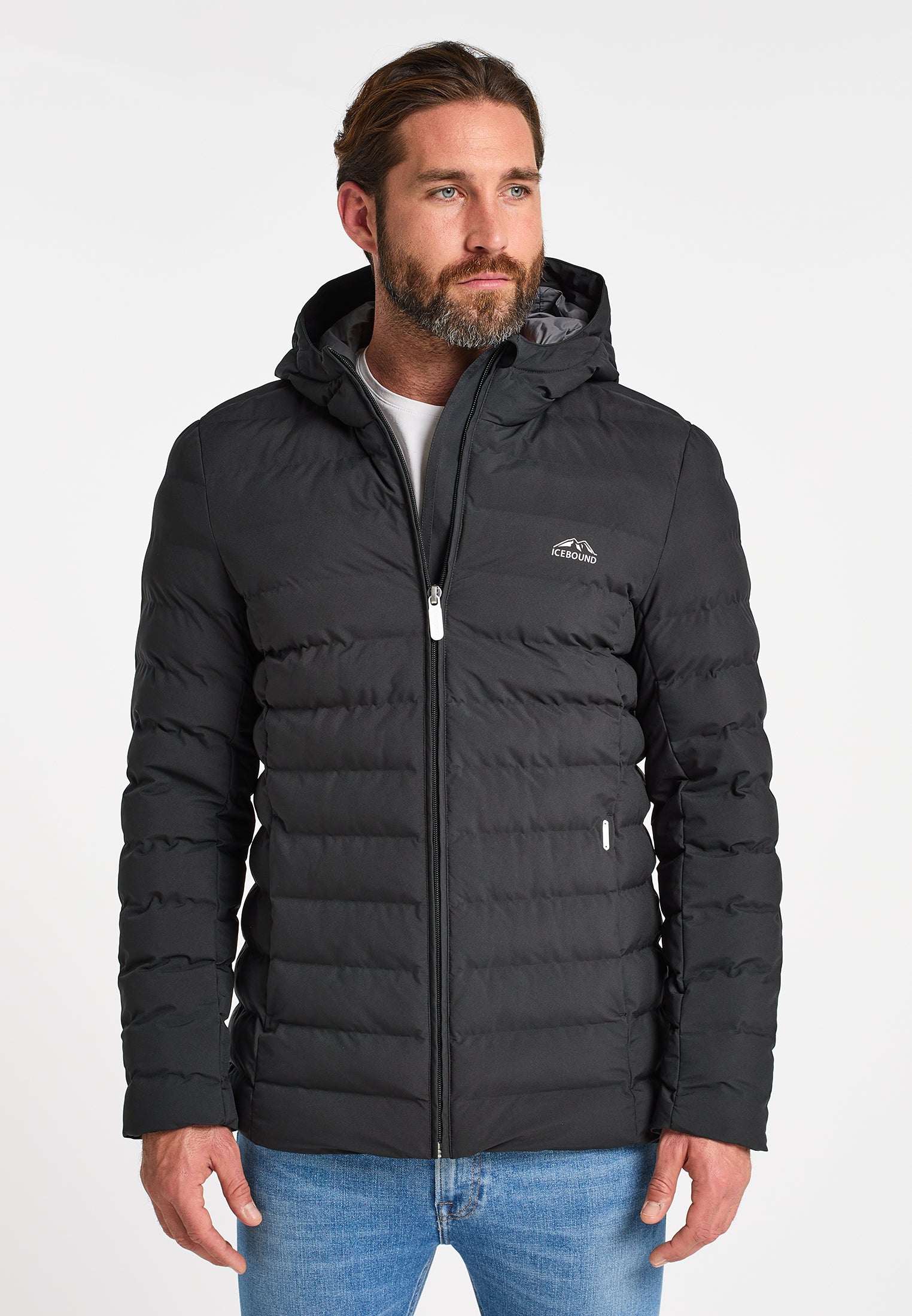 ICEBOUND Herren gepolsterte Steppjacke