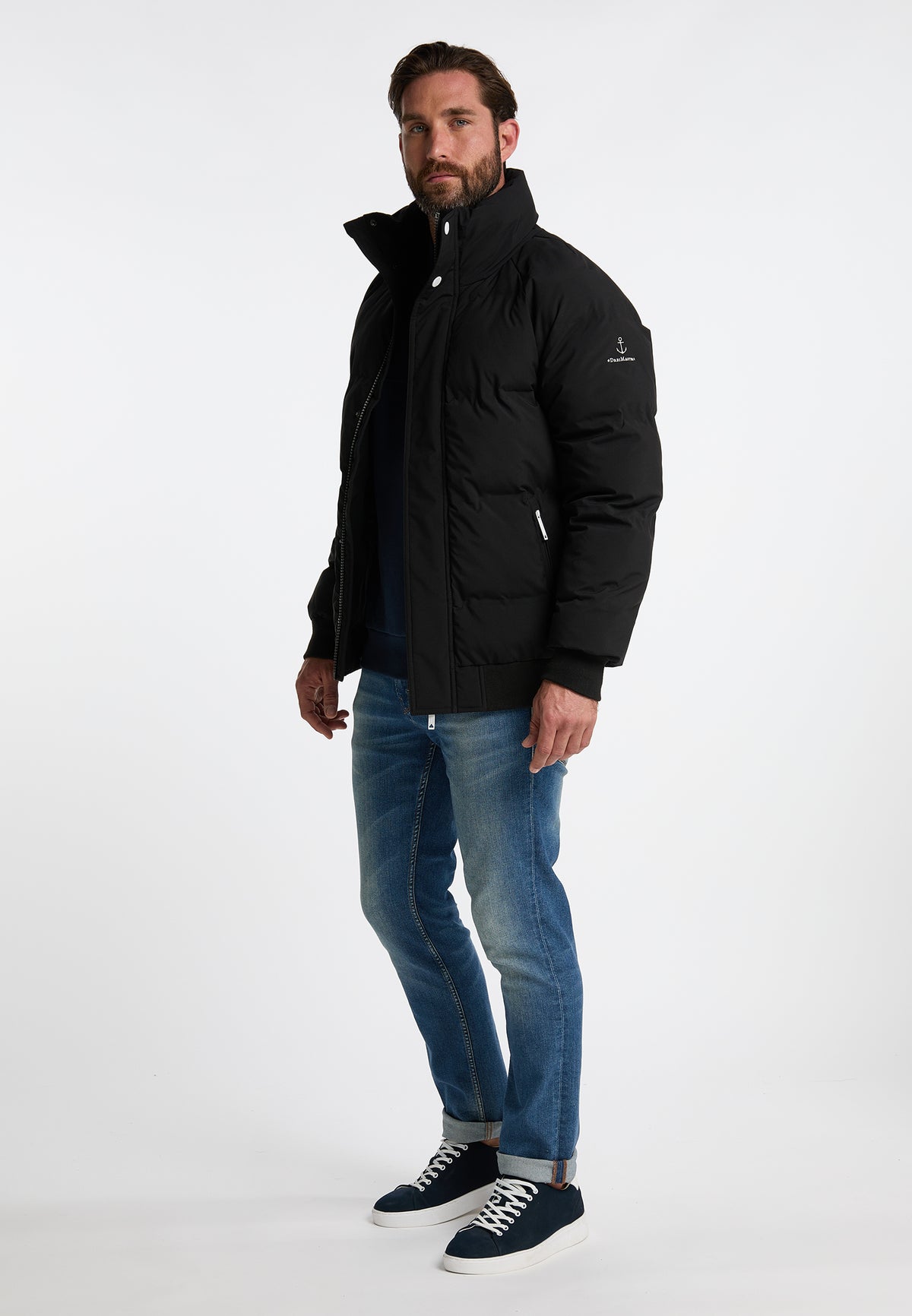 DreiMaster Maritim Herren-Winterjacke mit Wattierung