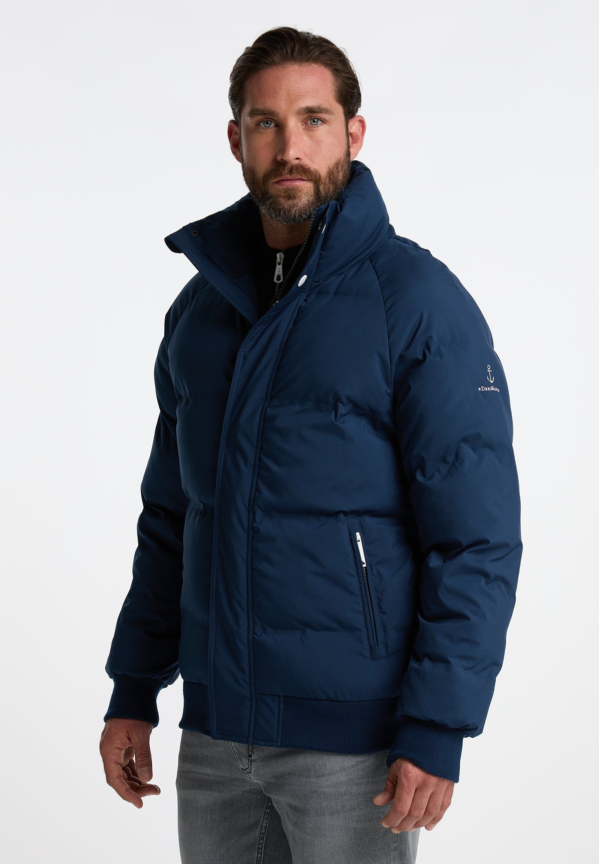 DreiMaster Maritim Herren-Winterjacke mit Wattierung
