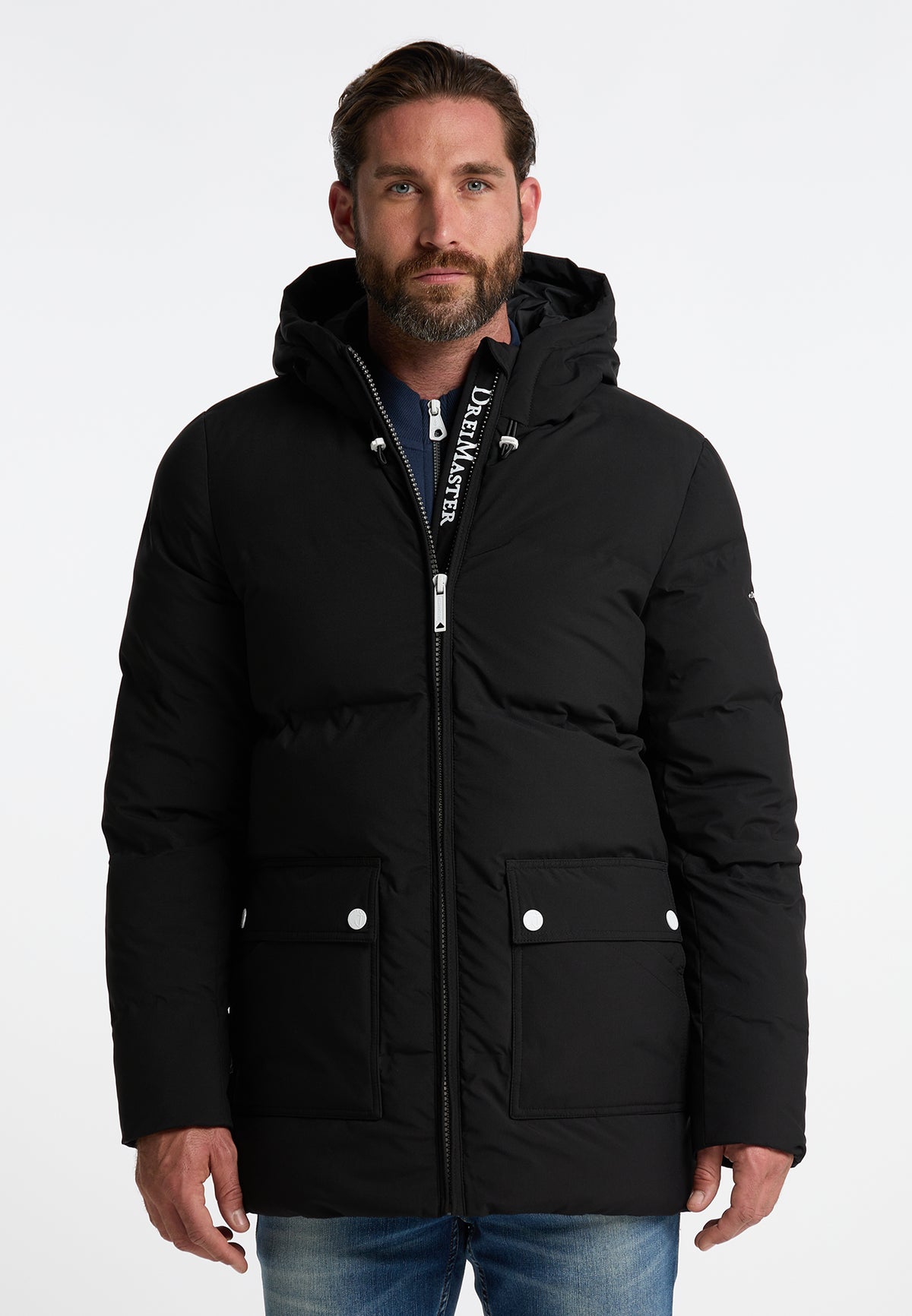 DreiMaster Maritim Herren-Winterjacke mit Wattierung