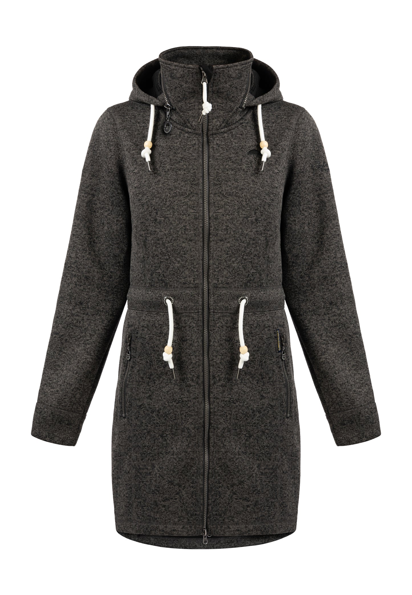 Schmuddelwedda Damen Strickfleece Mantel