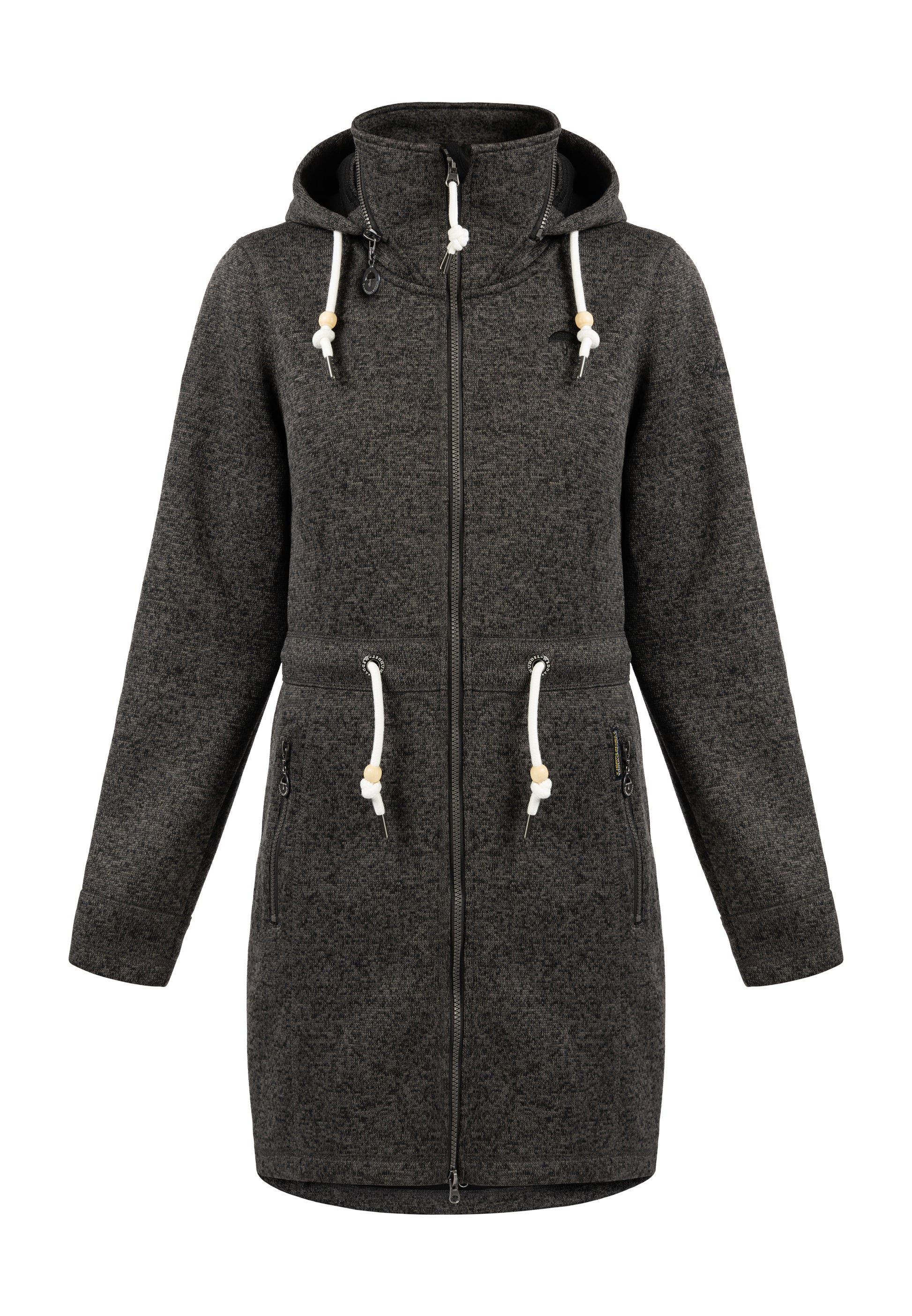 Schmuddelwedda Damen Strickfleece Mantel