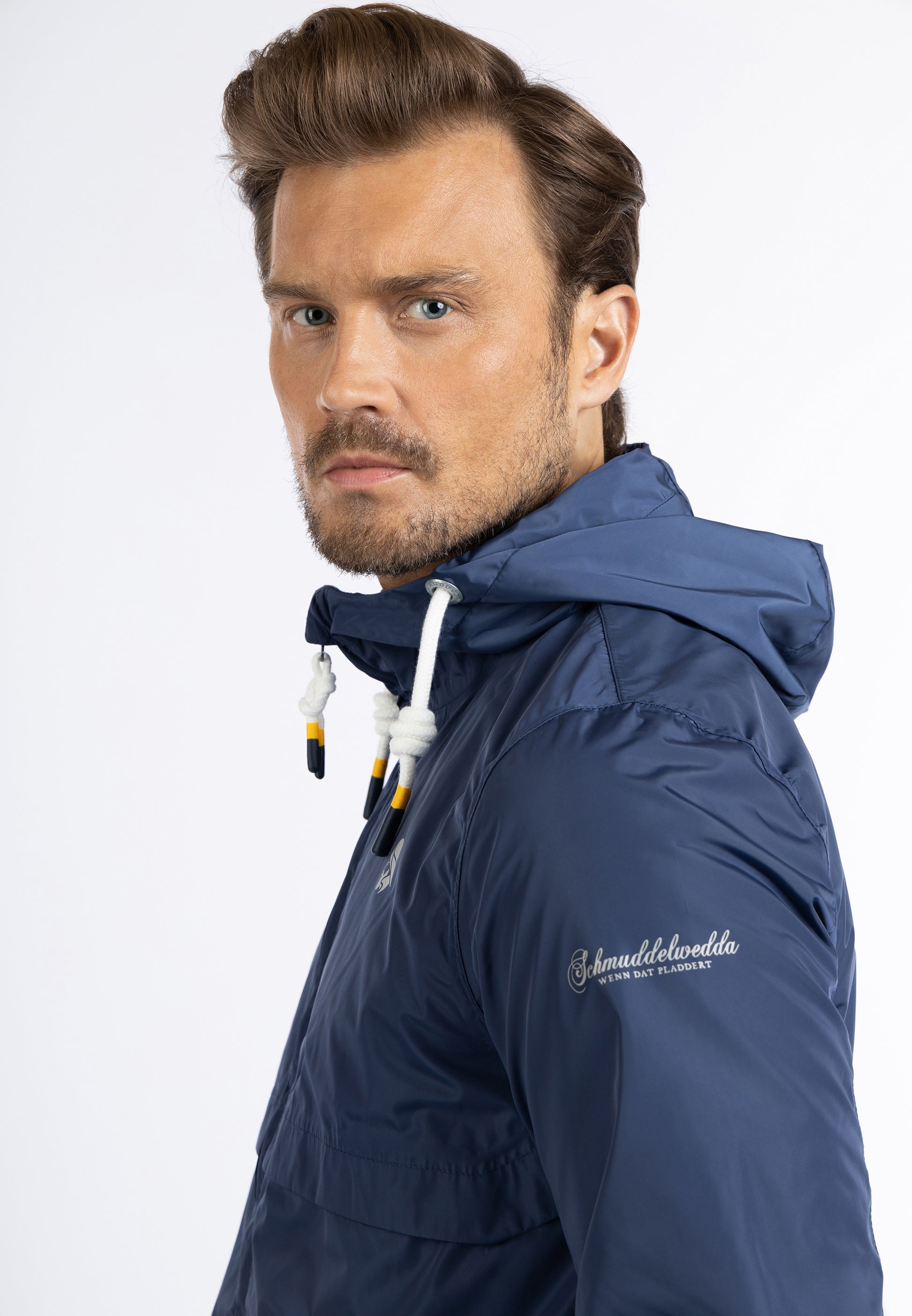 Schmuddelwedda Herren Regenjacke Recyceltes Material