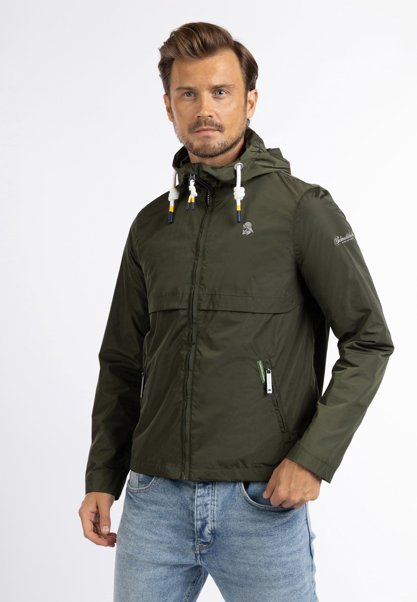 Schmuddelwedda Herren Regenjacke Recyceltes Material