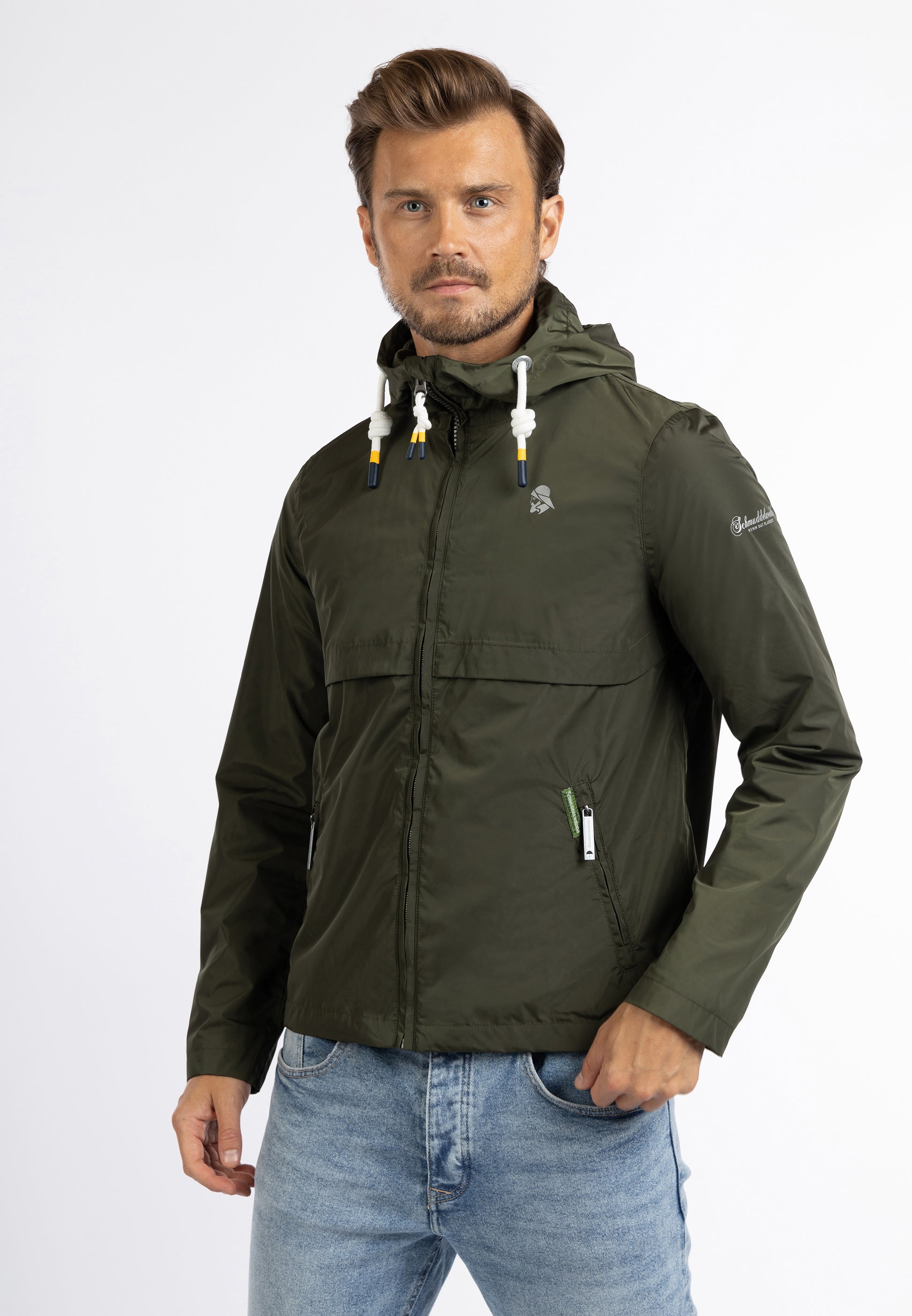 Schmuddelwedda Herren Regenjacke Recyceltes Material
