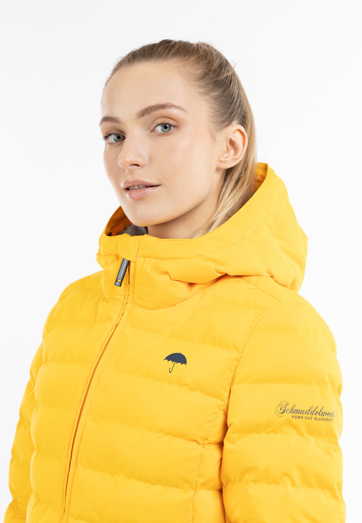 Schmuddelwedda Damen wattierter Steppmantel