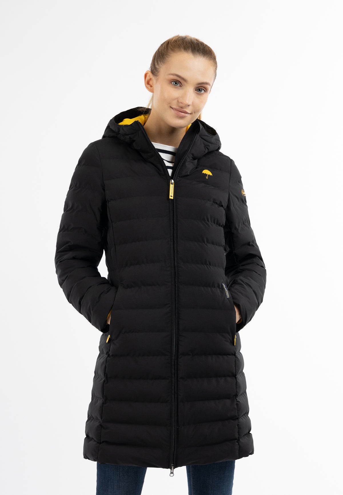 Schmuddelwedda Damen wattierter Steppmantel