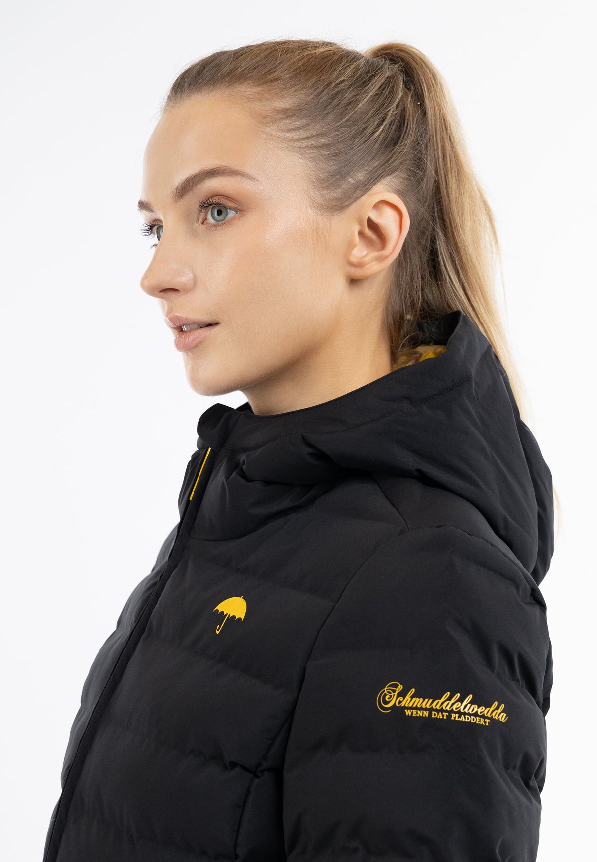 Schmuddelwedda Damen wattierter Steppmantel