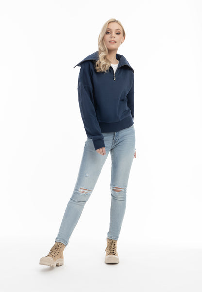 DreiMaster Vintage Übergröße Troyer-Pullover