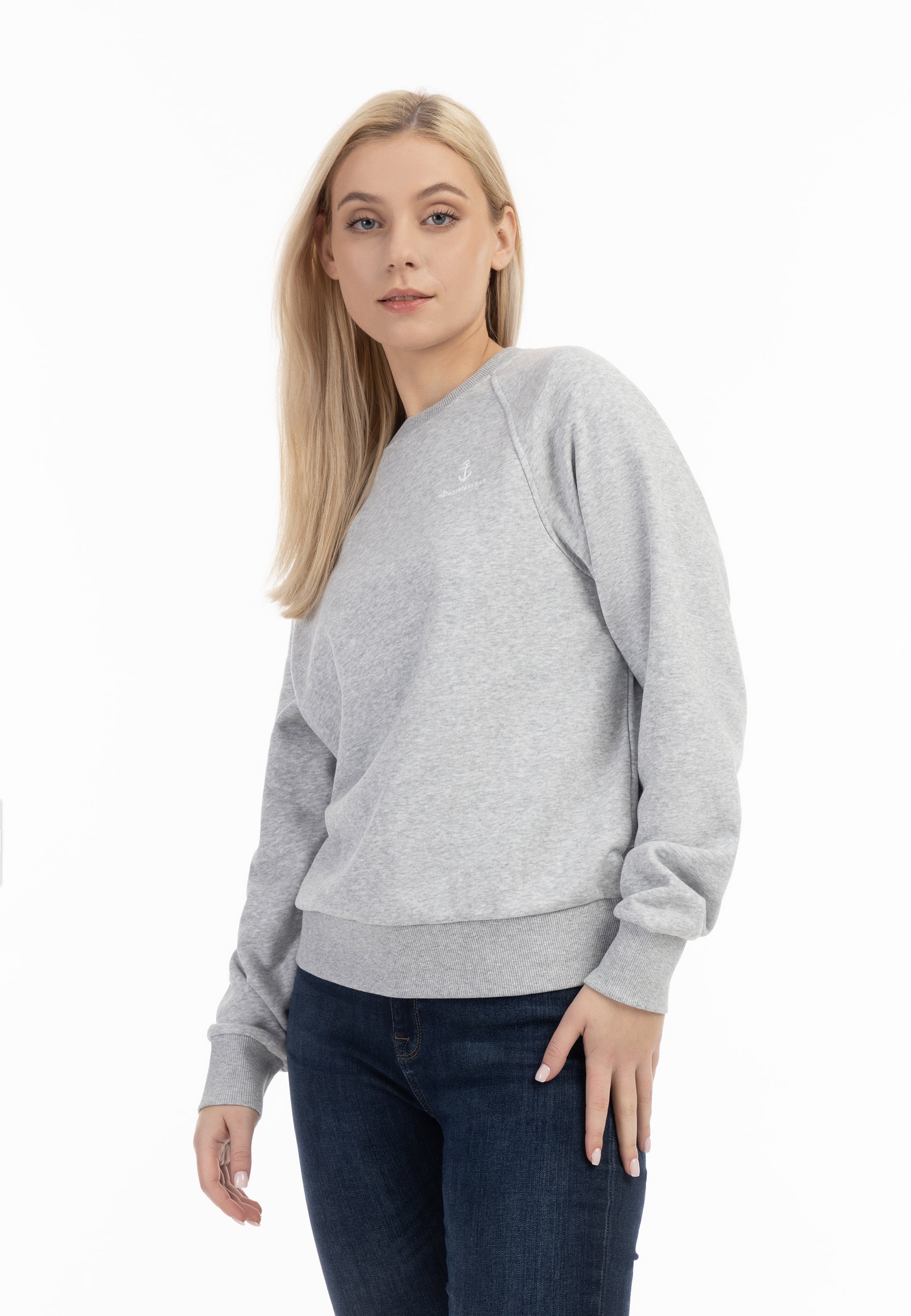 DreiMaster Maritim Damen Sweatshirt mit Rundhalsausschnitt