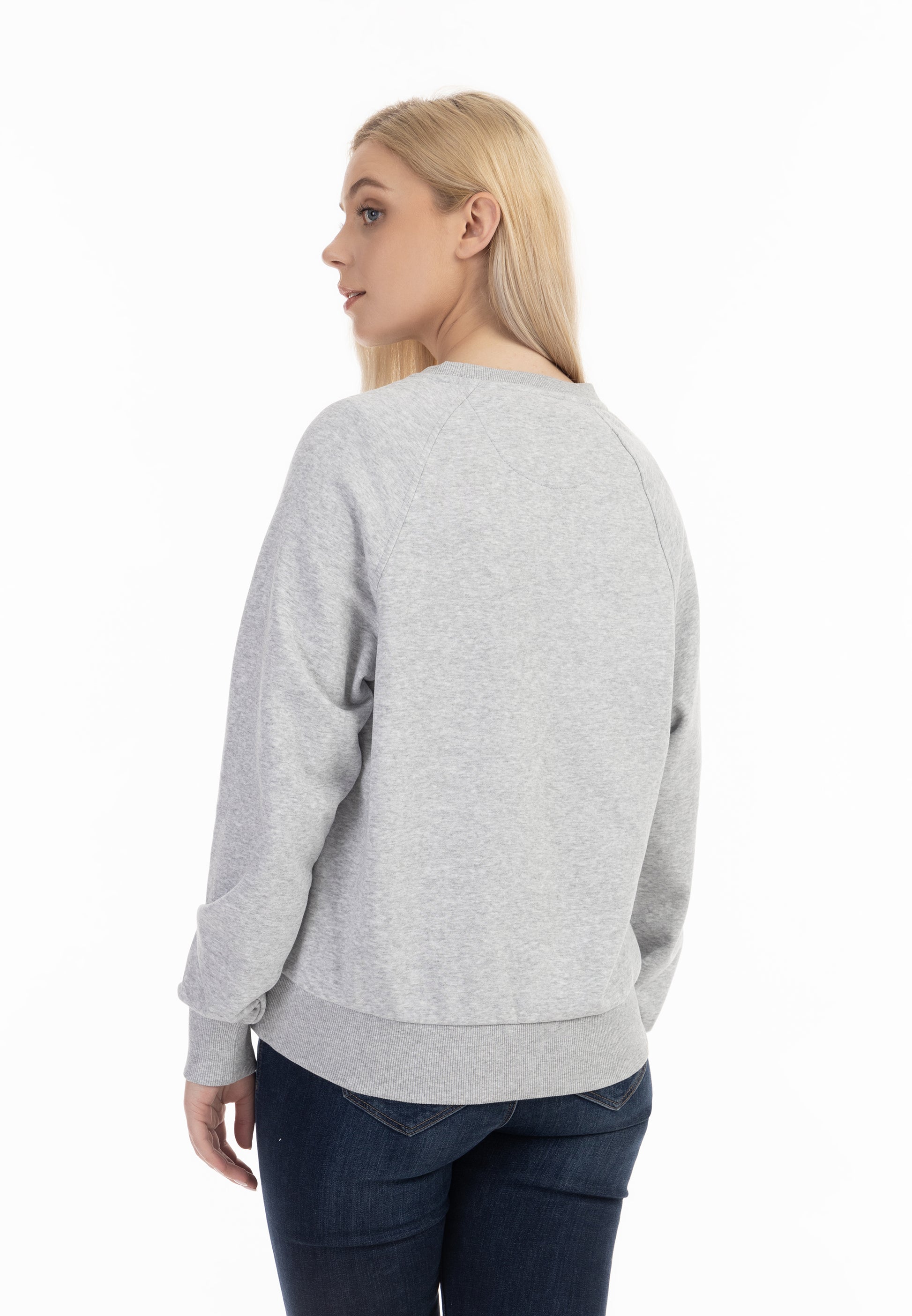 DreiMaster Maritim Damen Sweatshirt mit Rundhalsausschnitt
