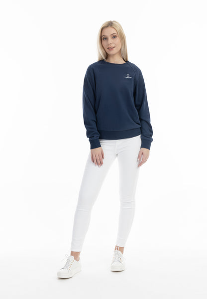 DreiMaster Maritim Damen Sweatshirt mit Rundhalsausschnitt
