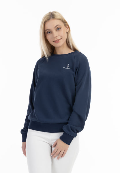 DreiMaster Maritim Damen Sweatshirt mit Rundhalsausschnitt