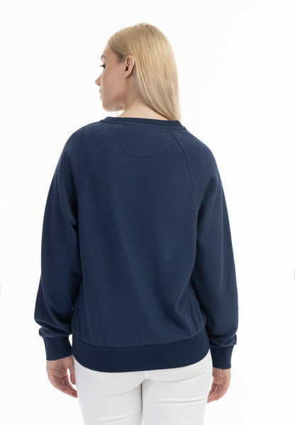 DreiMaster Maritim Damen Sweatshirt mit Rundhalsausschnitt