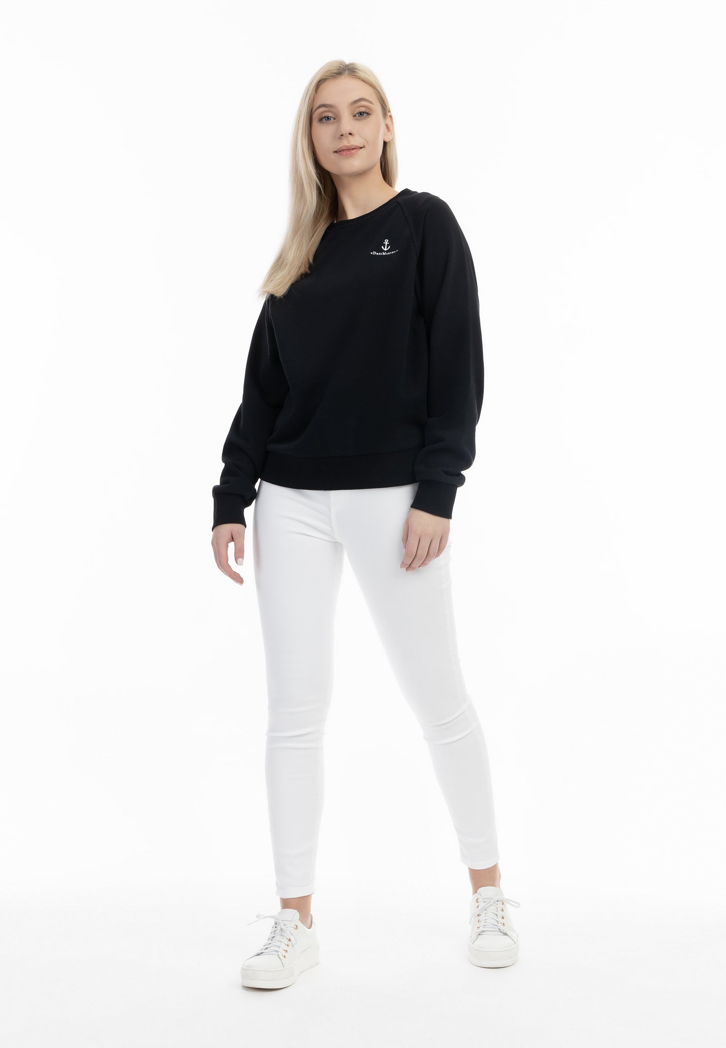 DreiMaster Maritim Damen Sweatshirt mit Rundhalsausschnitt