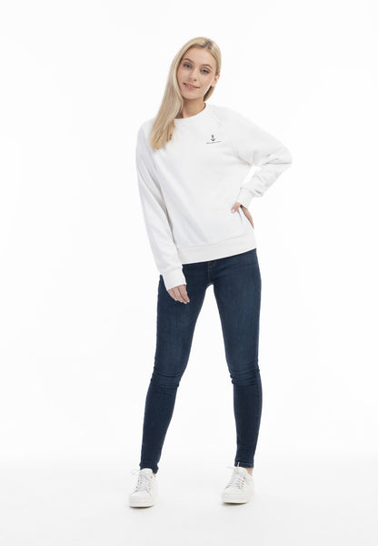 DreiMaster Maritim Damen Sweatshirt mit Rundhalsausschnitt