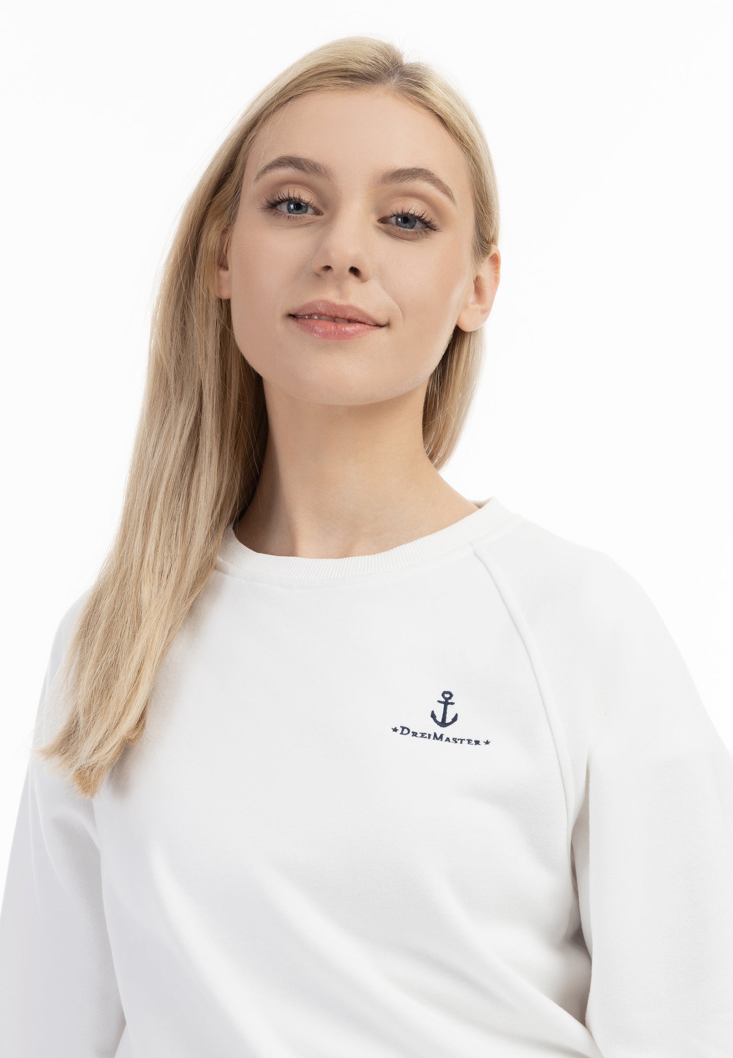 DreiMaster Maritim Damen Sweatshirt mit Rundhalsausschnitt