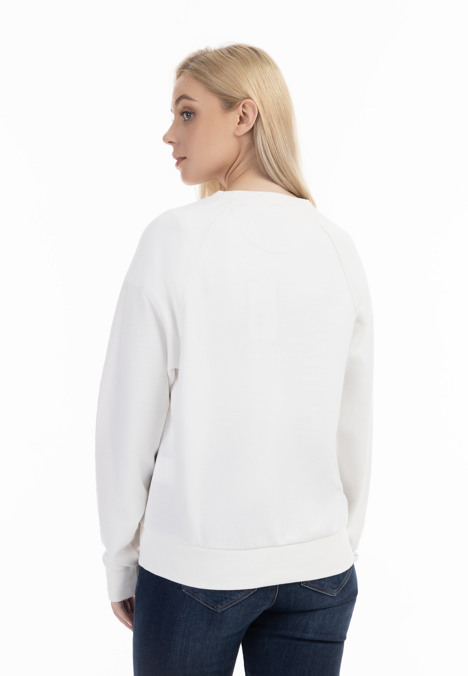 DreiMaster Maritim Damen Sweatshirt mit Rundhalsausschnitt