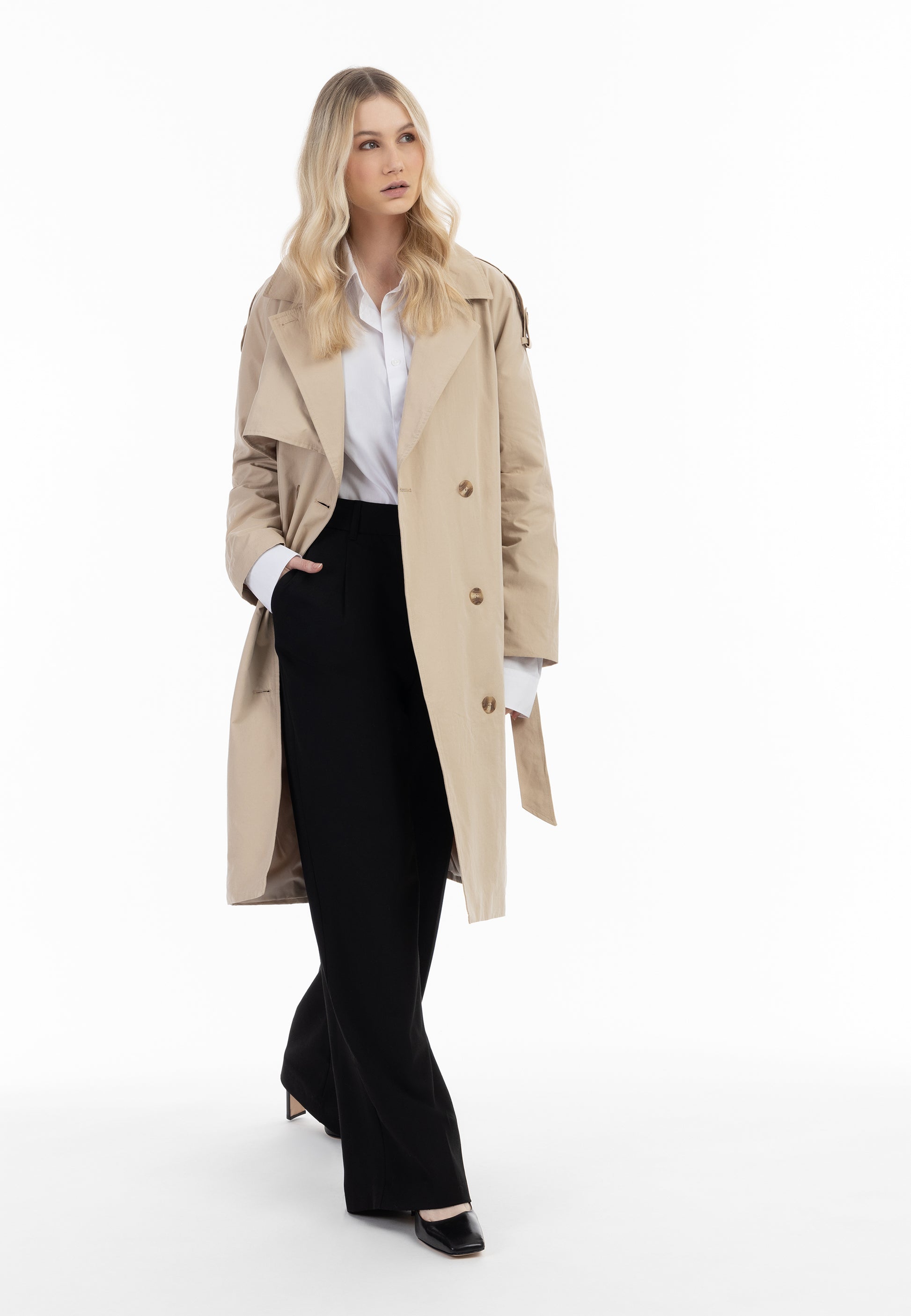 DreiMaster Klassik Women's Classic Trench Coat - Schmuddelwedda Shop