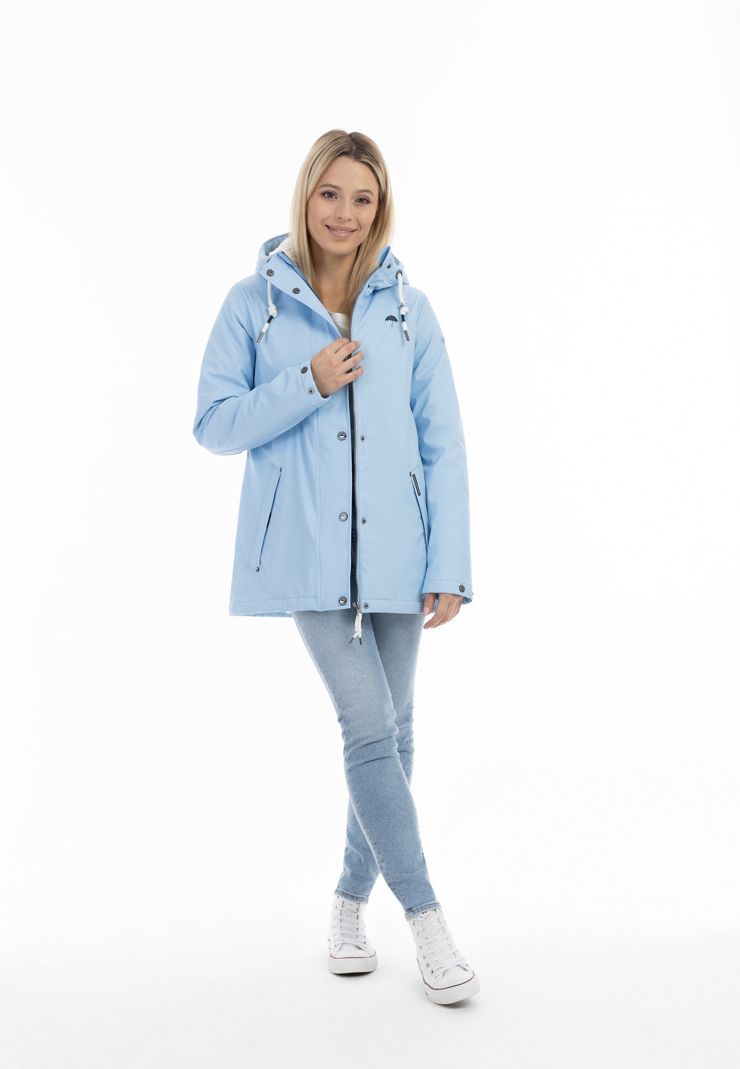 Schmuddelwedda Women's Rain Jacket With Faux Fur Lining Schmuddelwedda