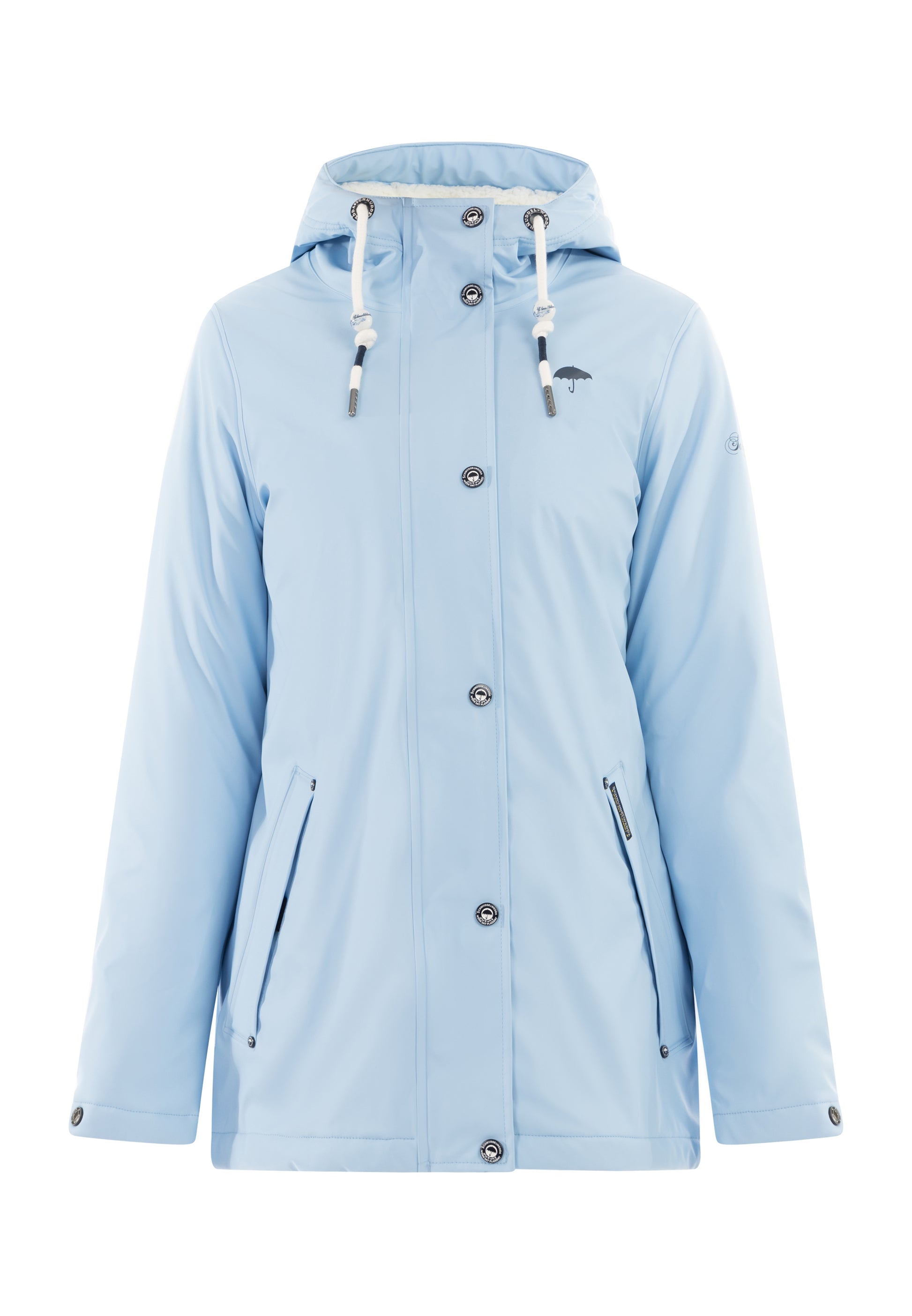 Schmuddelwedda Women's Rain Jacket With Faux Fur Lining Schmuddelwedda