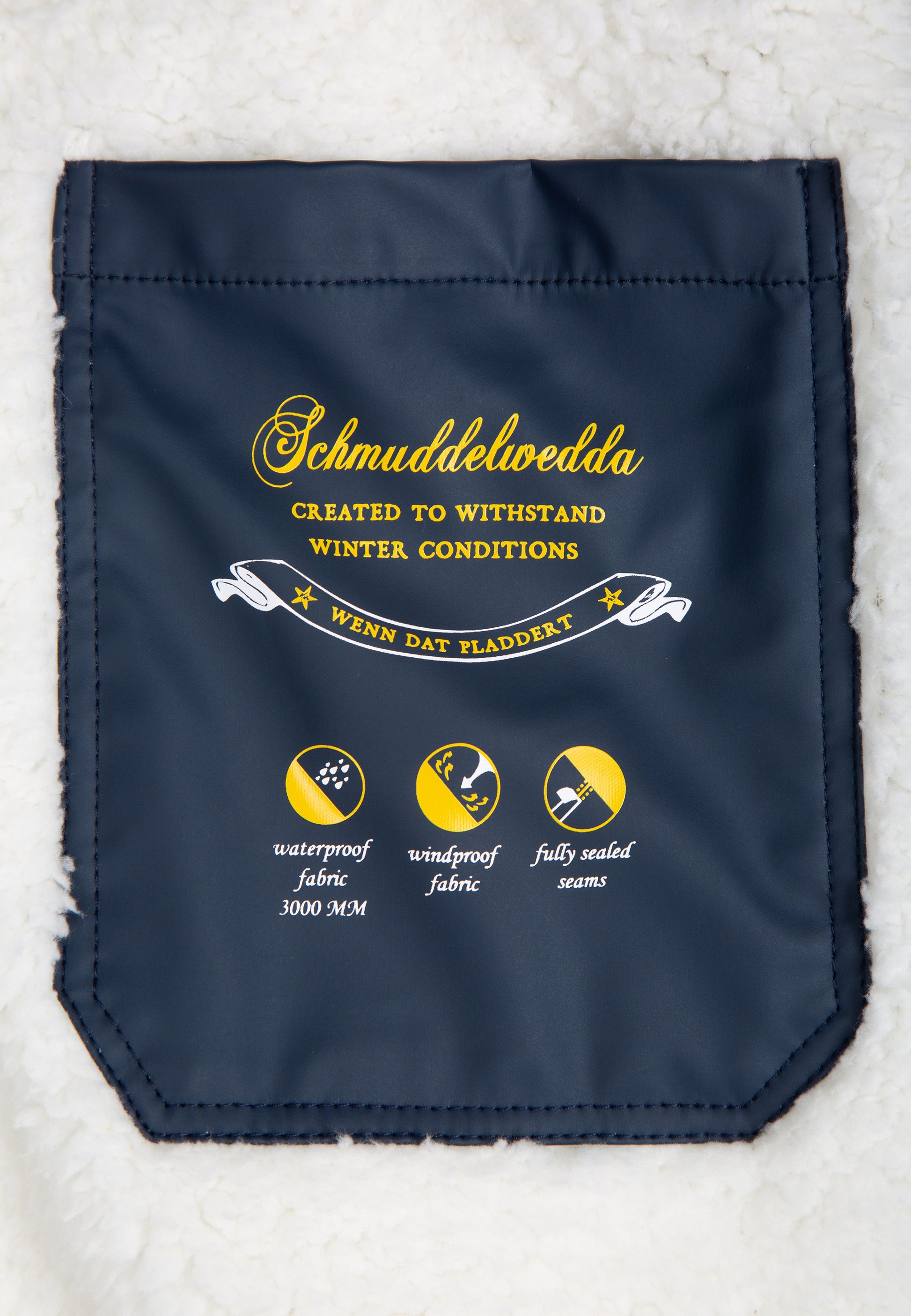 Schmuddelwedda Women's Rain Jacket With Faux Fur Lining Schmuddelwedda