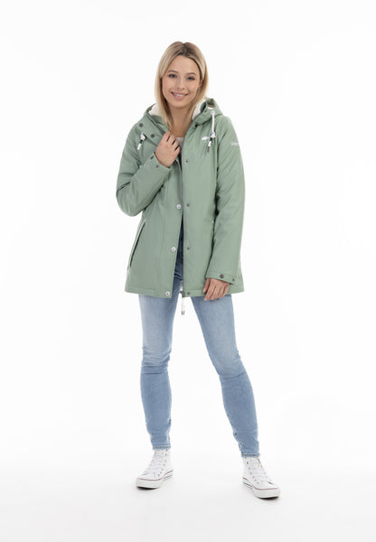 Schmuddelwedda Women's Rain Jacket With Faux Fur Lining Schmuddelwedda