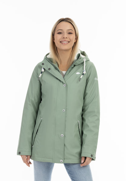 Schmuddelwedda Women's Rain Jacket With Faux Fur Lining Schmuddelwedda