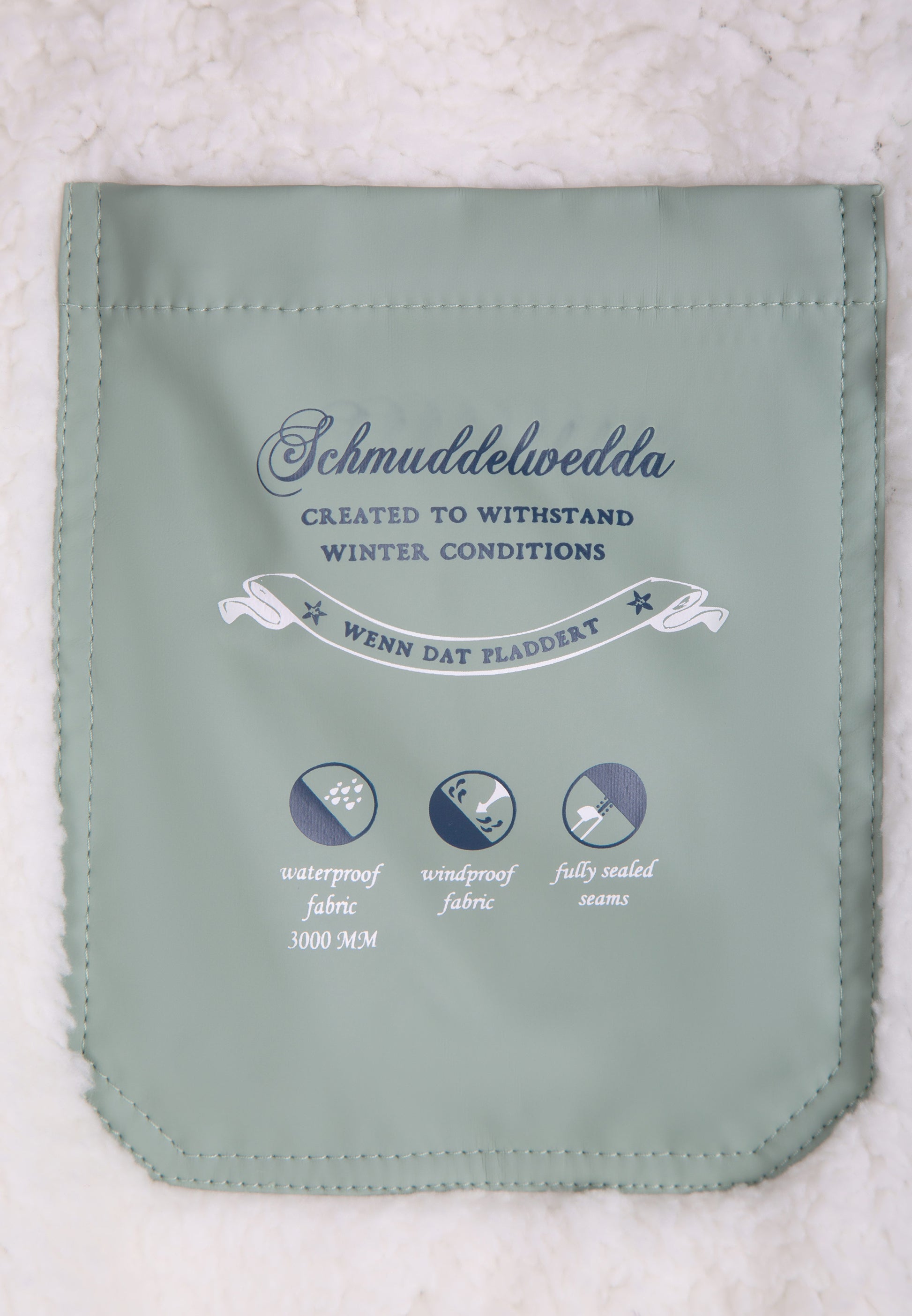 Schmuddelwedda Women's Rain Jacket With Faux Fur Lining Schmuddelwedda