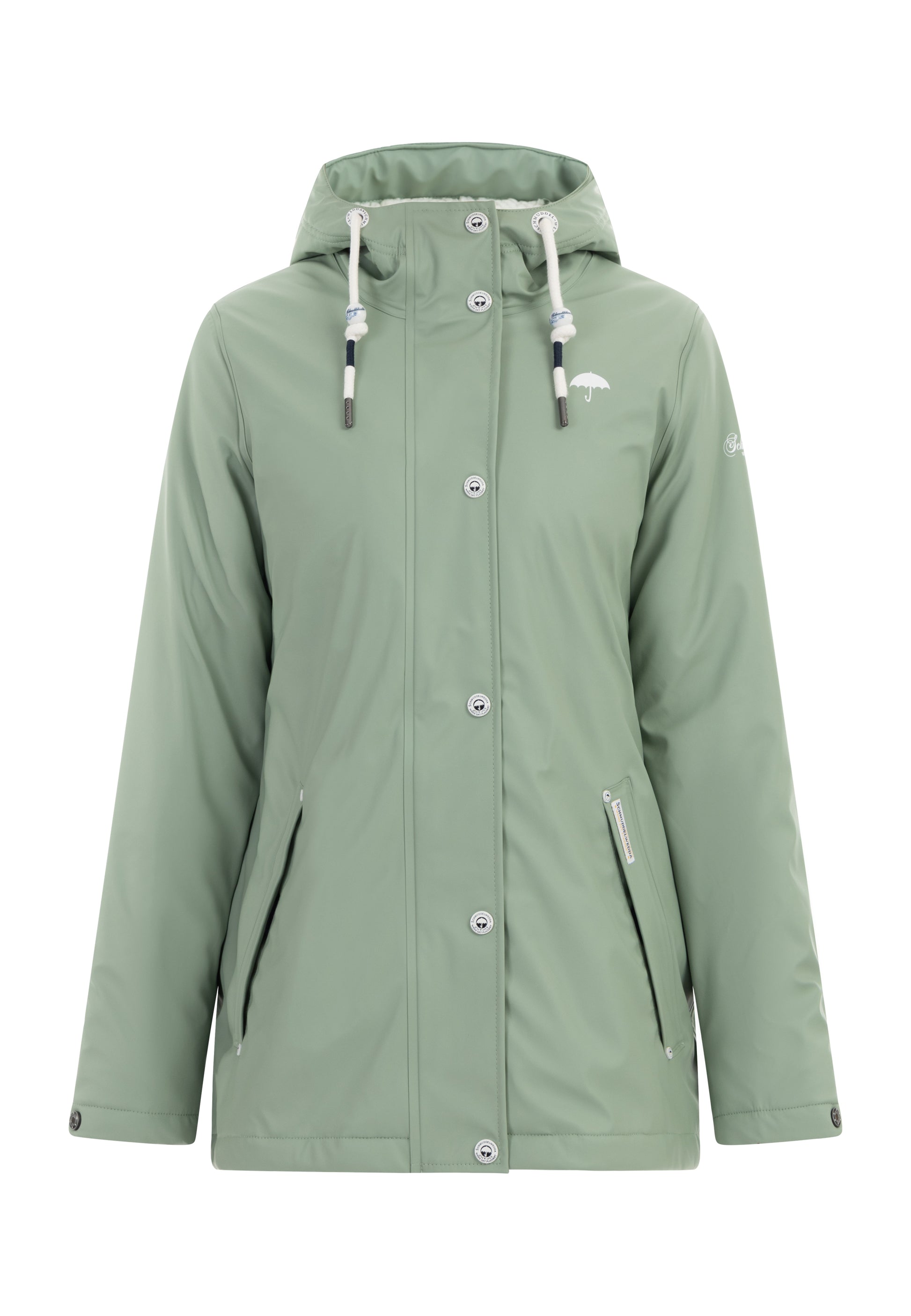 Schmuddelwedda Women's Rain Jacket With Faux Fur Lining Schmuddelwedda