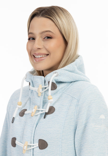 Schmuddelwedda Damen Strickfleece-Dufflecoat