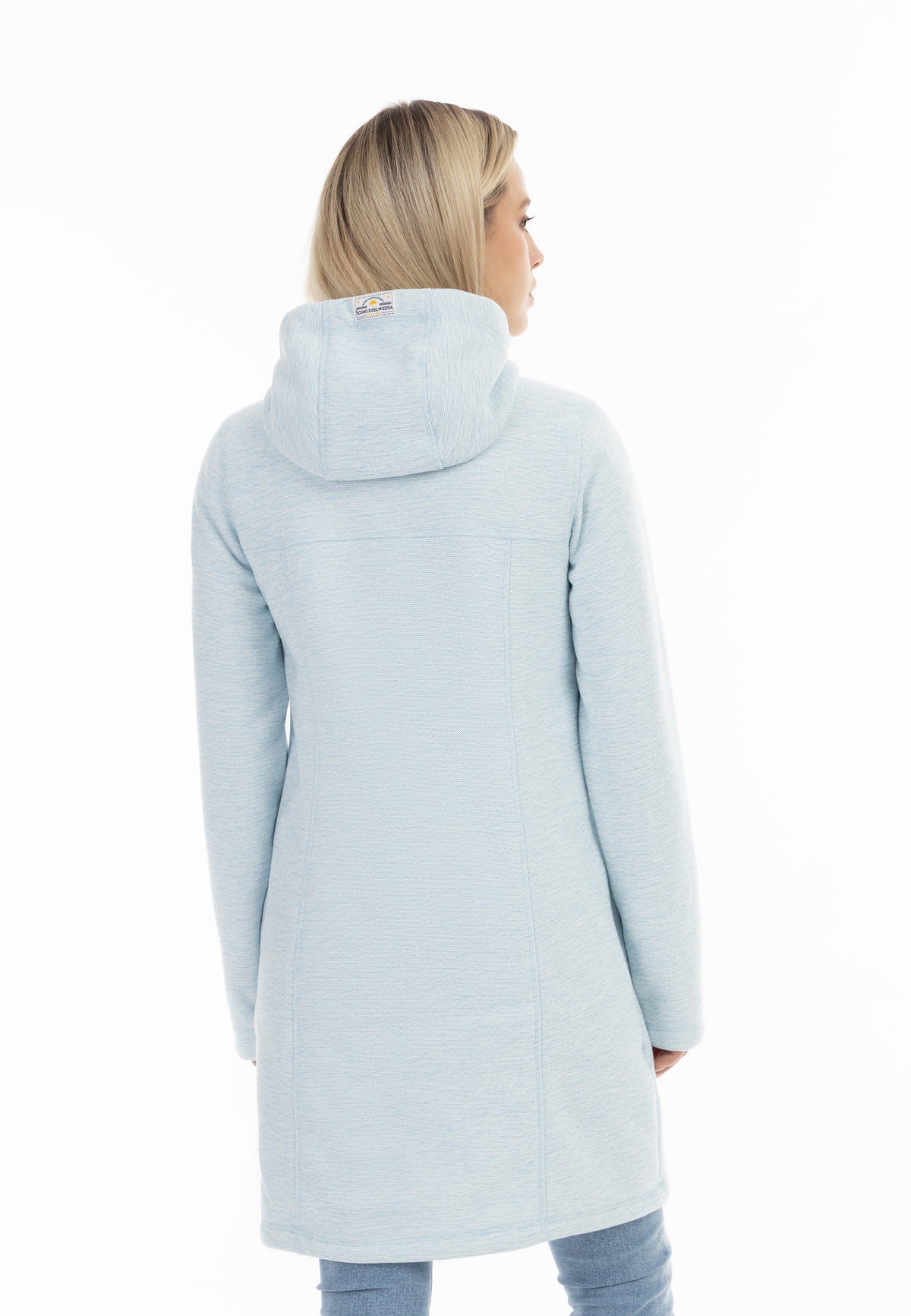 Schmuddelwedda Damen Strickfleece-Dufflecoat