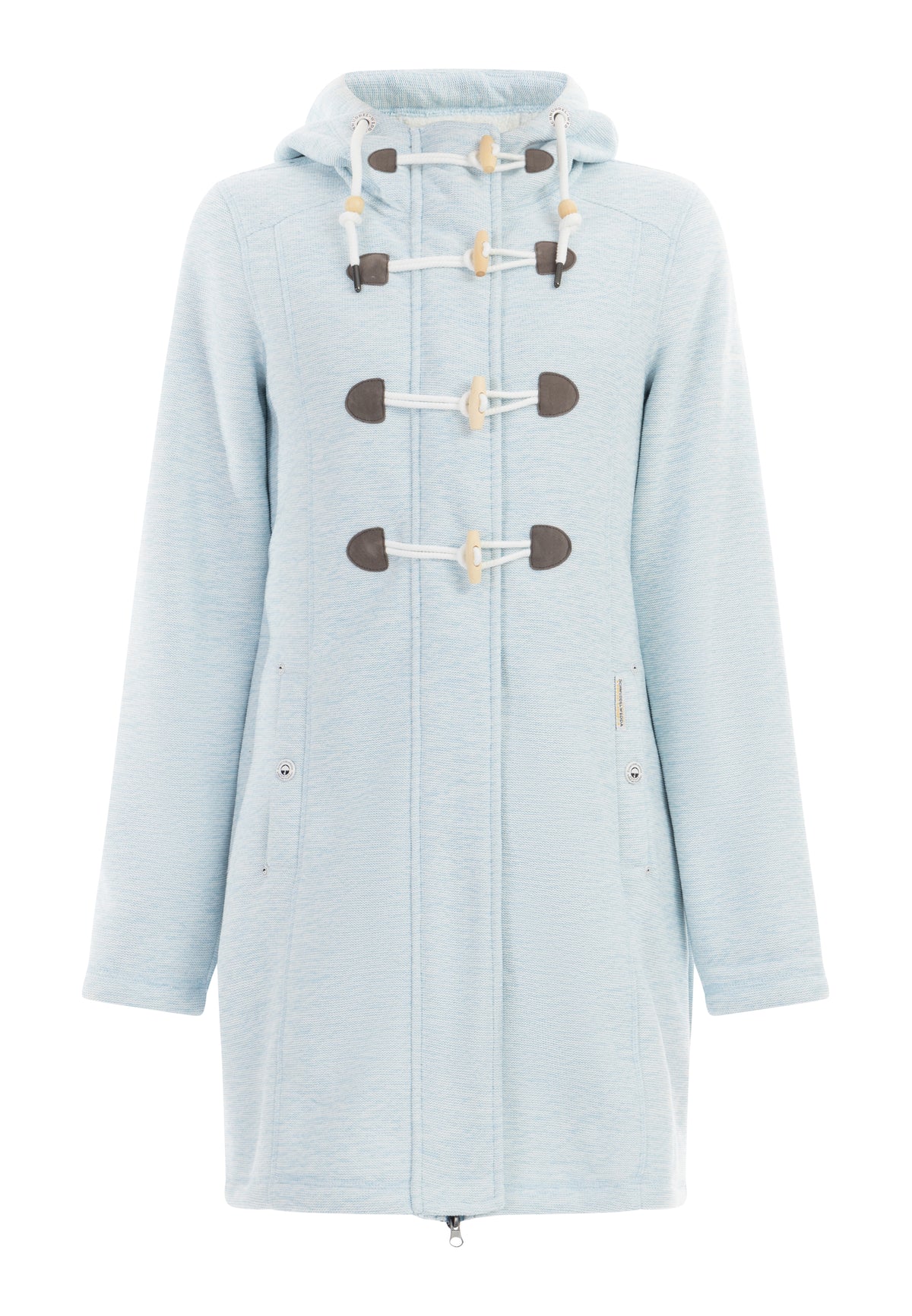 Schmuddelwedda Damen Strickfleece-Dufflecoat
