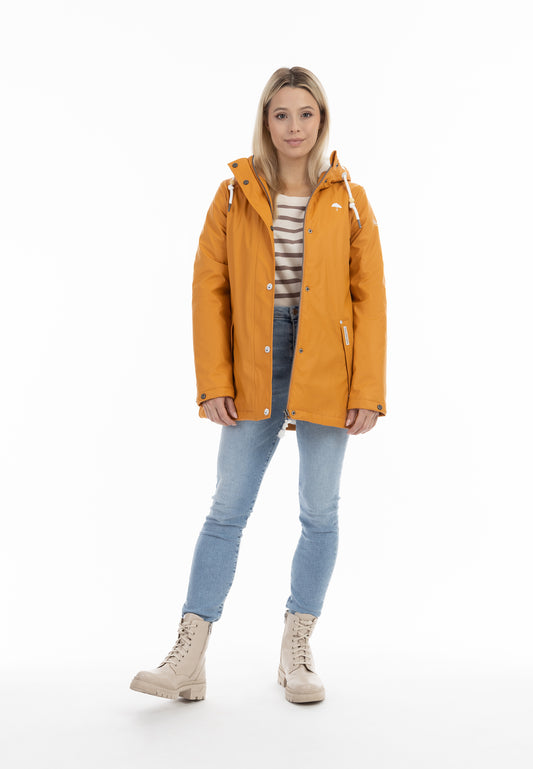 Schmuddelwedda Damen-Regenjacke mit Webpelzfutter