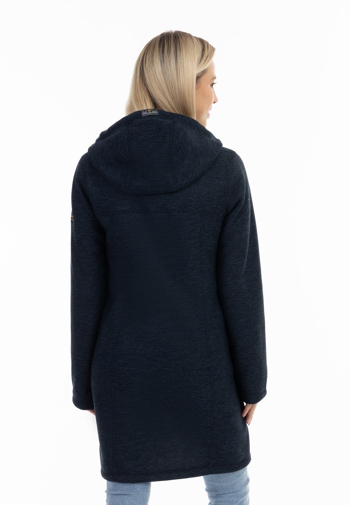 Schmuddelwedda Damen Strickfleece-Dufflecoat