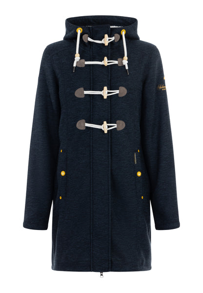 Schmuddelwedda Damen Strickfleece-Dufflecoat