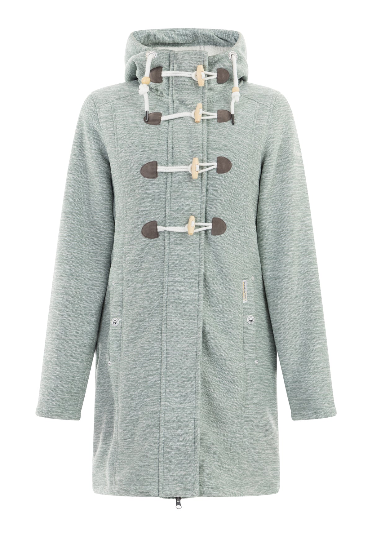 Schmuddelwedda Damen Strickfleece-Dufflecoat
