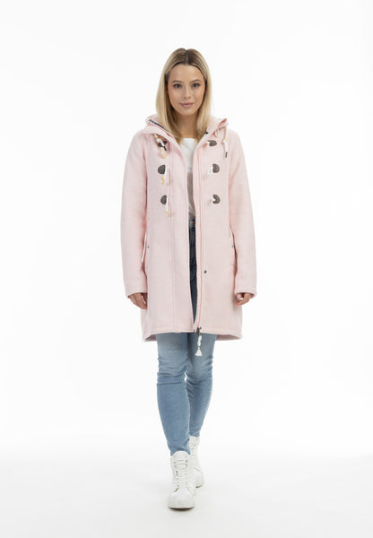 Schmuddelwedda Damen Strickfleece-Dufflecoat