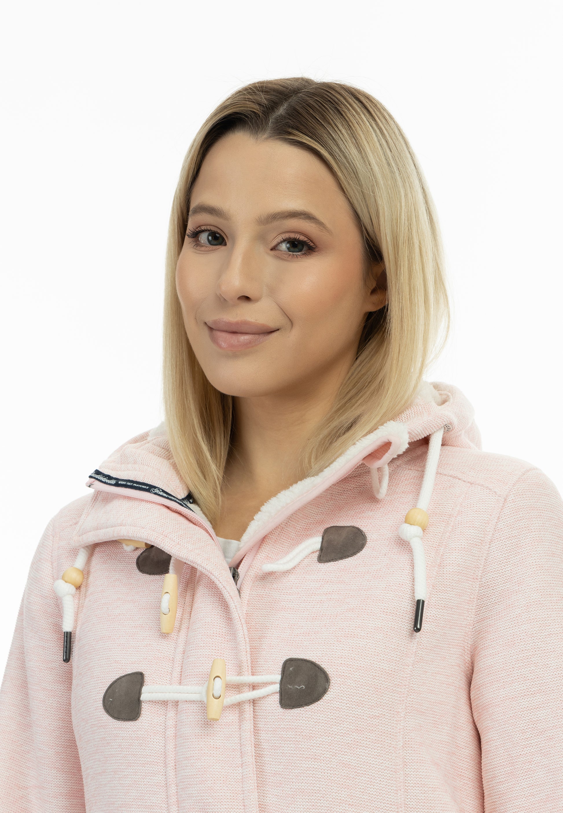 Schmuddelwedda Women's Knit Fleece Duffle Coat Schmuddelwedda