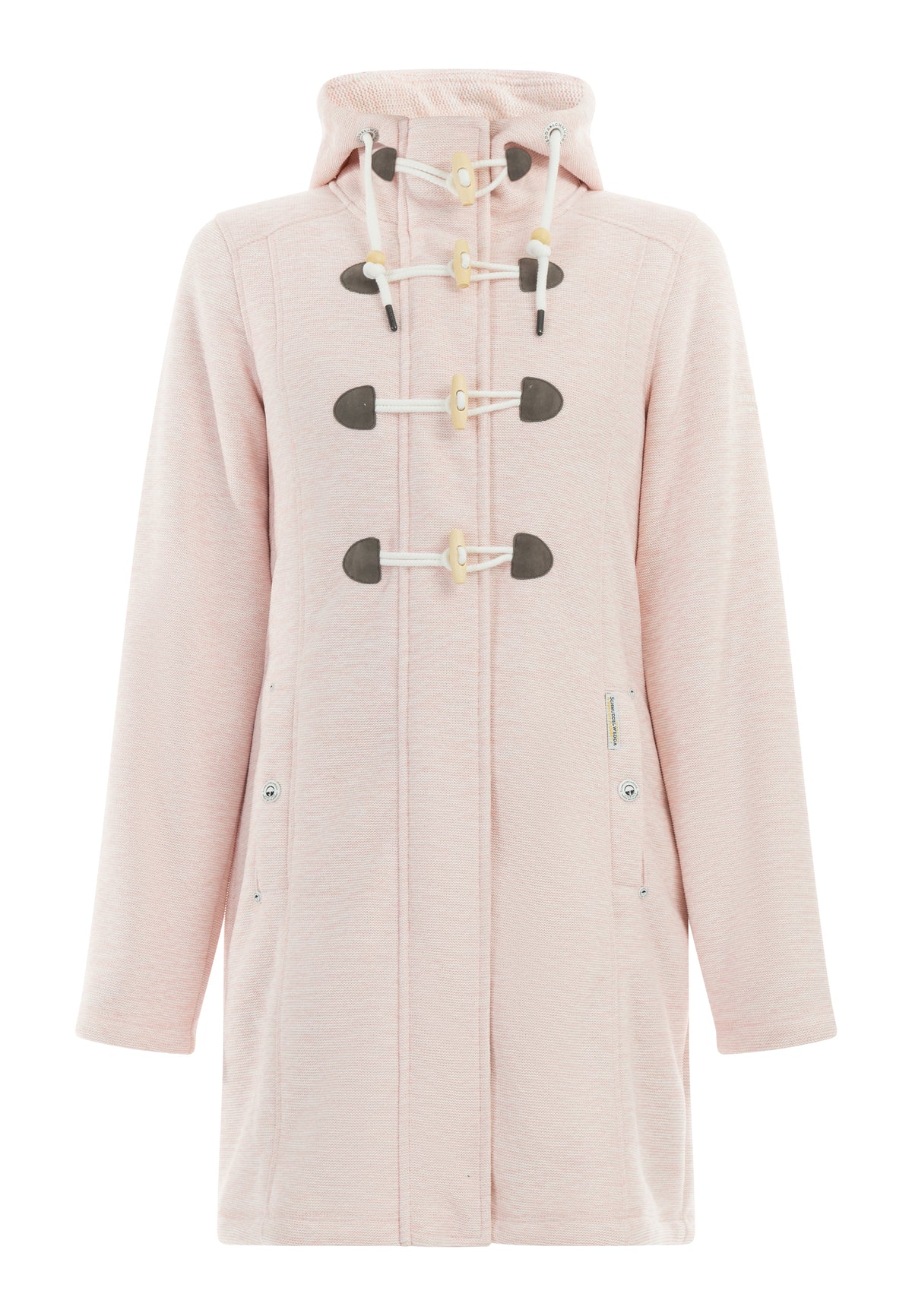 Schmuddelwedda Damen Strickfleece-Dufflecoat