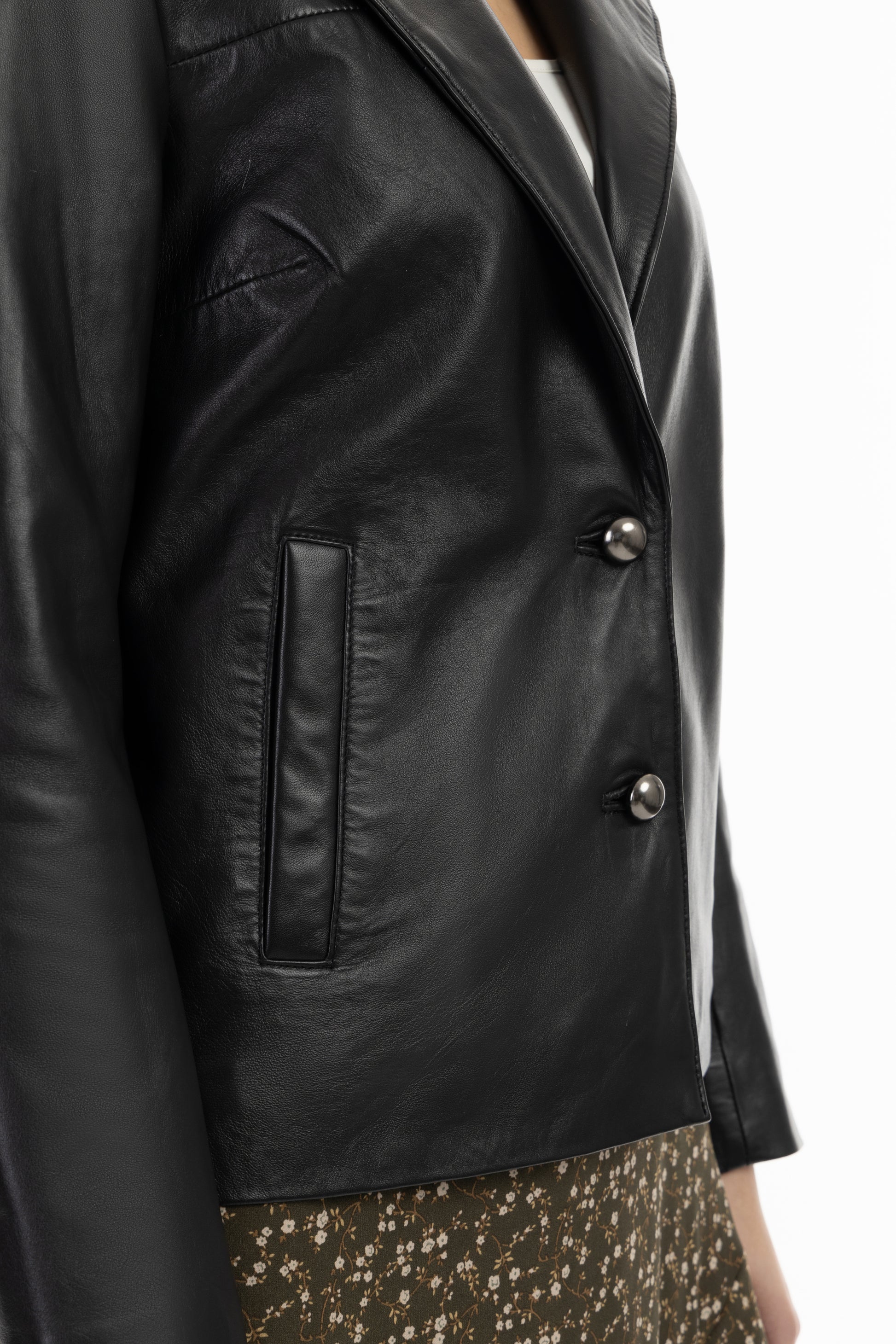 DreiMaster Vintage damska skórzana marynarka