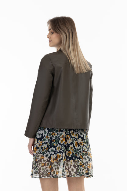 DreiMaster Vintage damska skórzana marynarka