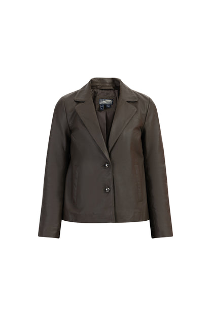 DreiMaster Vintage damska skórzana marynarka