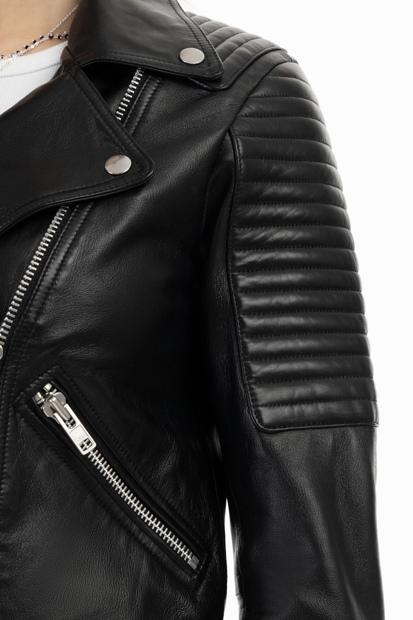 DreiMaster Vintage Damen Leder Bikerjacke