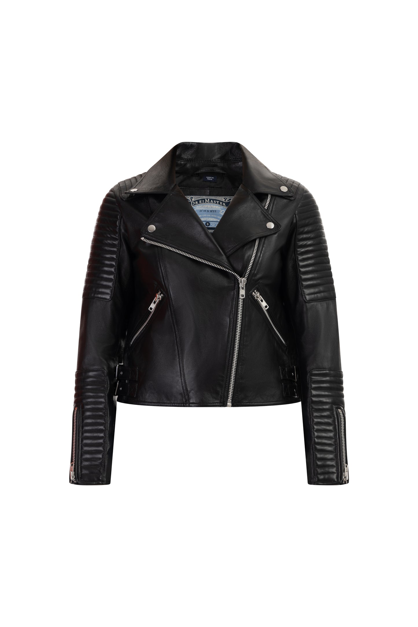 DreiMaster Vintage Damen Leder Bikerjacke