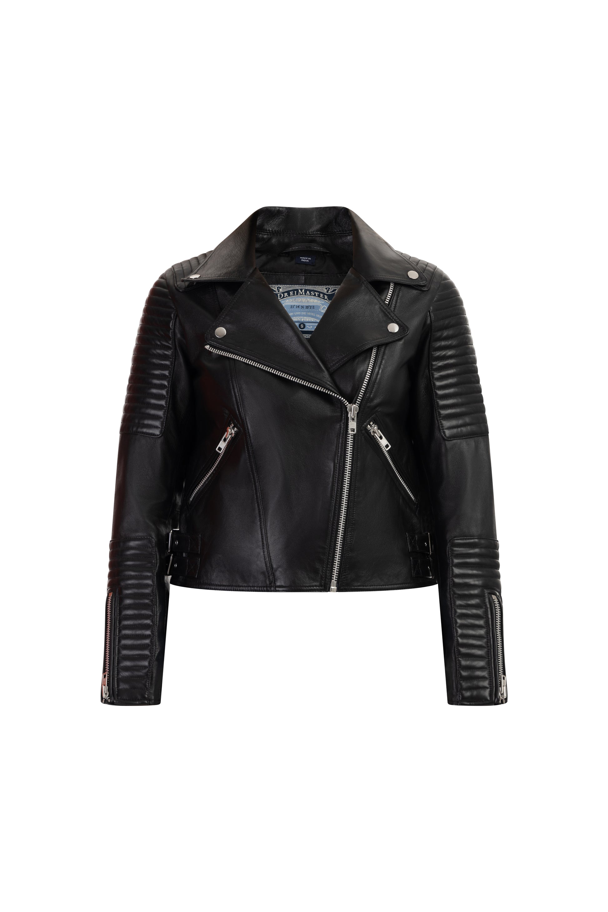 DreiMaster Vintage Damen Leder Bikerjacke